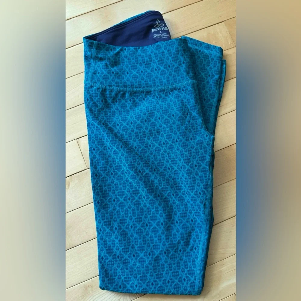 Prana blue textured leggings - Picture 4 of 8